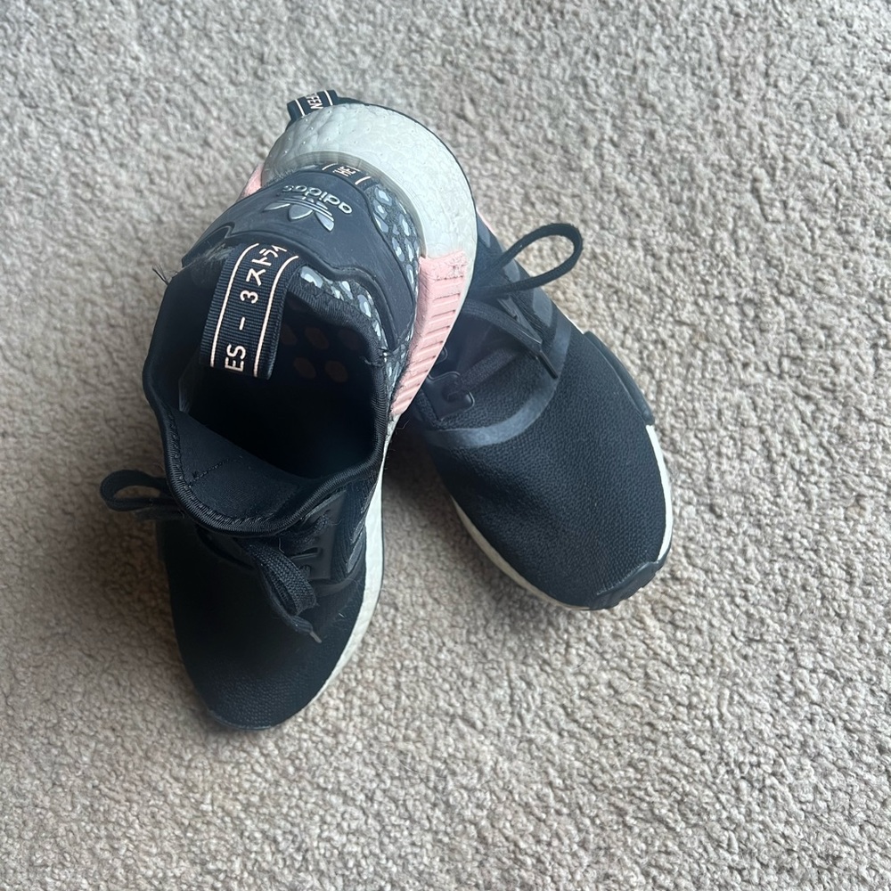 Adidas Black and Pink Sneakers Slip-On Comfort